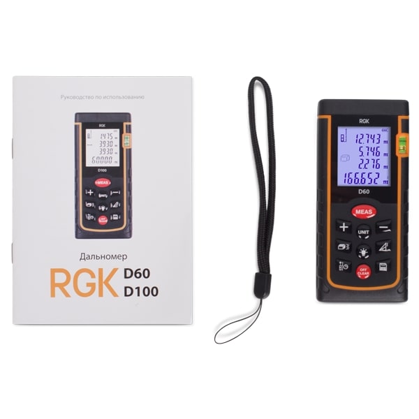 Лазерный дальномер RGK D60 - 2
