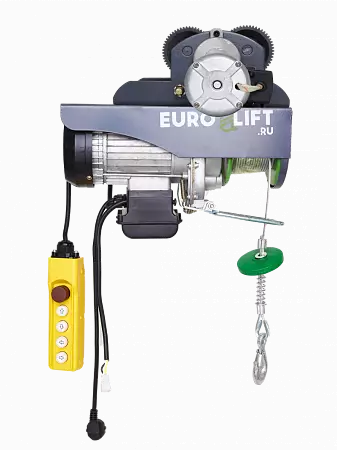 Лебедка электрическая передвижная KX 500 г/п 250/500 кг, в/п 18/9 м